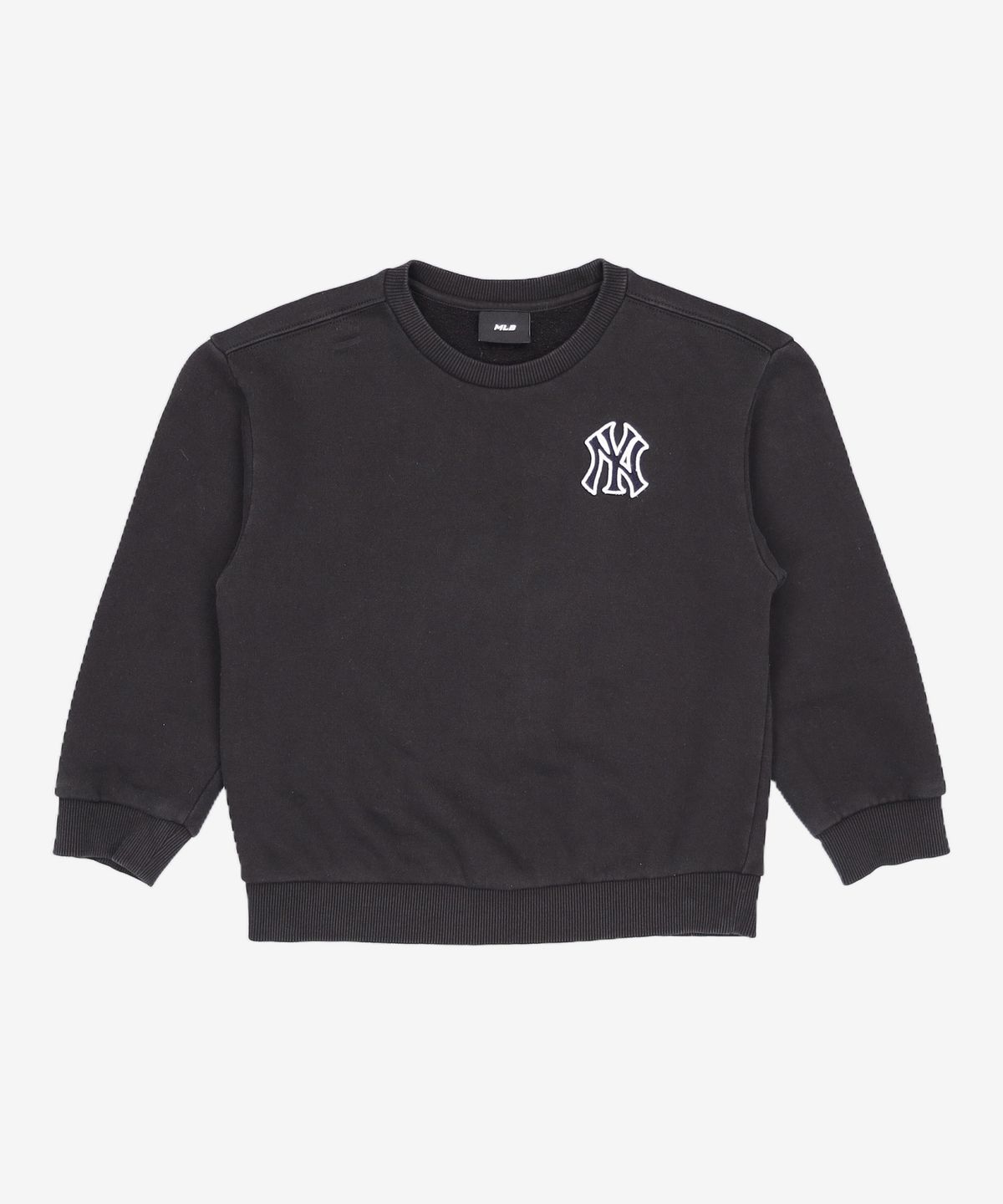 엠엘비 키즈(MLB KIDS) 베이직 빅로고 기모 맨투맨 NY (Black) 120