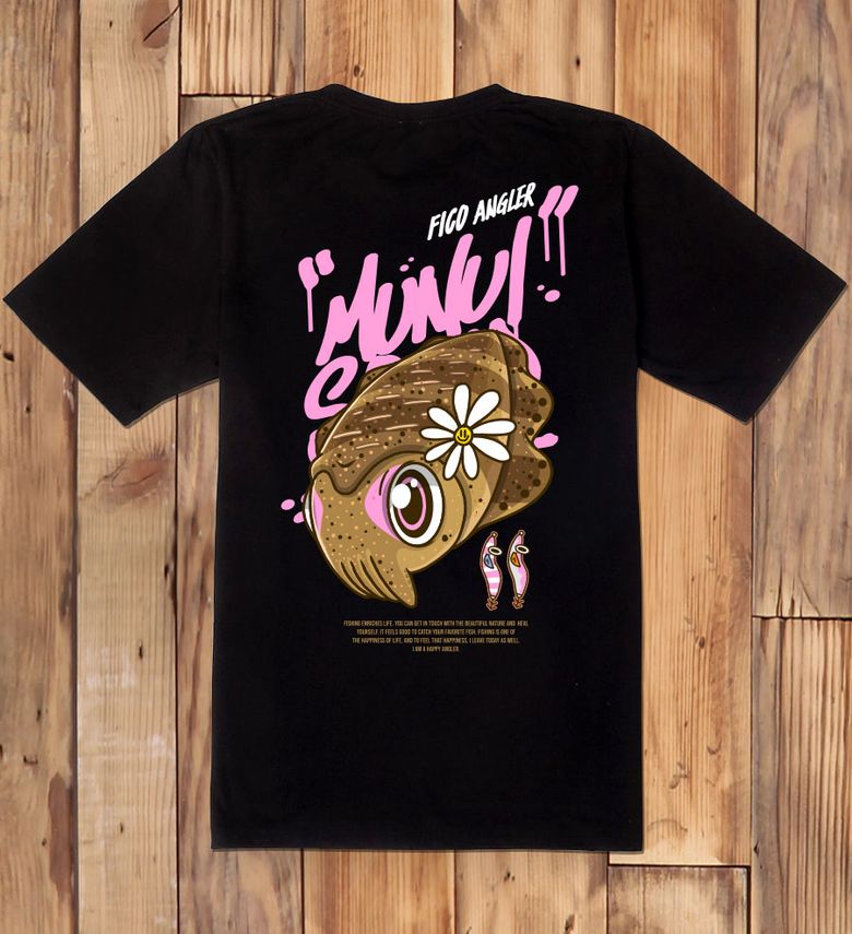 FICO-tshirts-410 무늬오징어 피코앵글러 낚시 디자인 티셔츠 반팔티