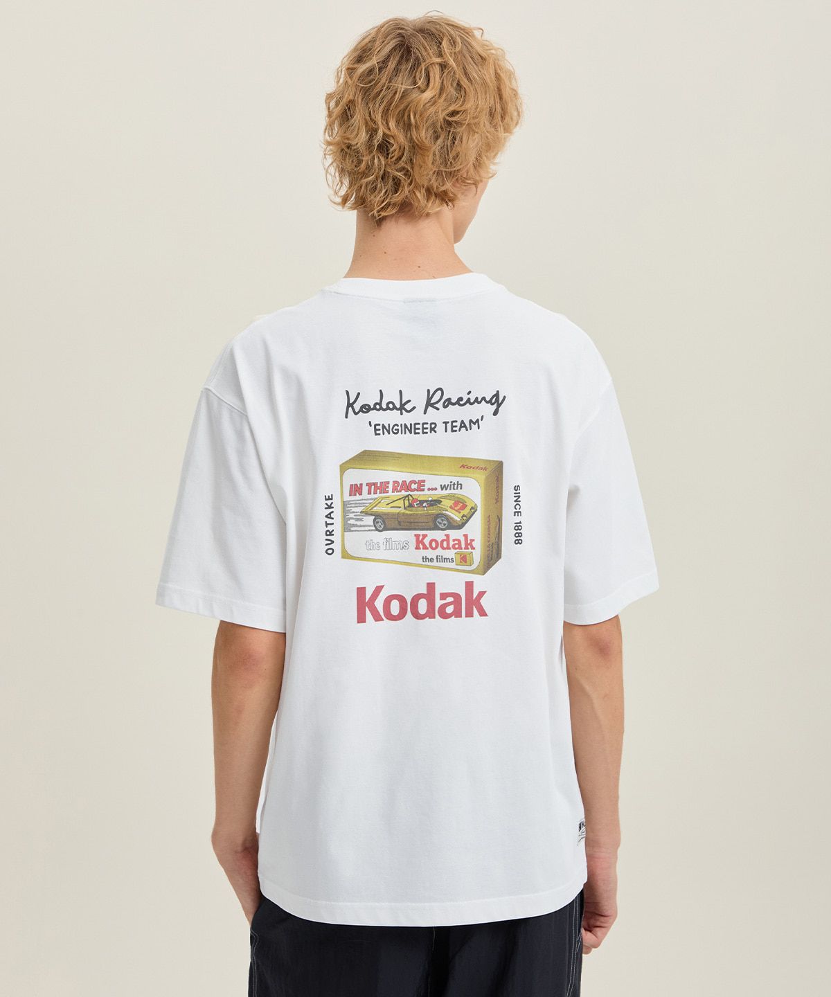 코닥(KODAK) 레이싱 아카이브 그래픽 반팔티 WHITE