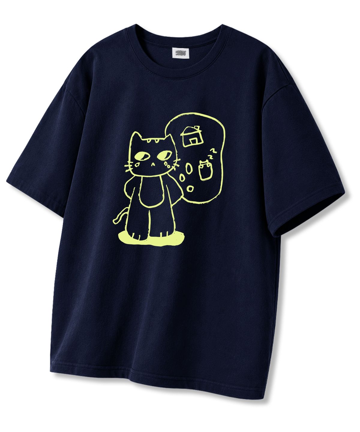 유니온가먼츠(UNION GARMENTS) 아이원트홈 오버핏 반팔티셔츠 네이비