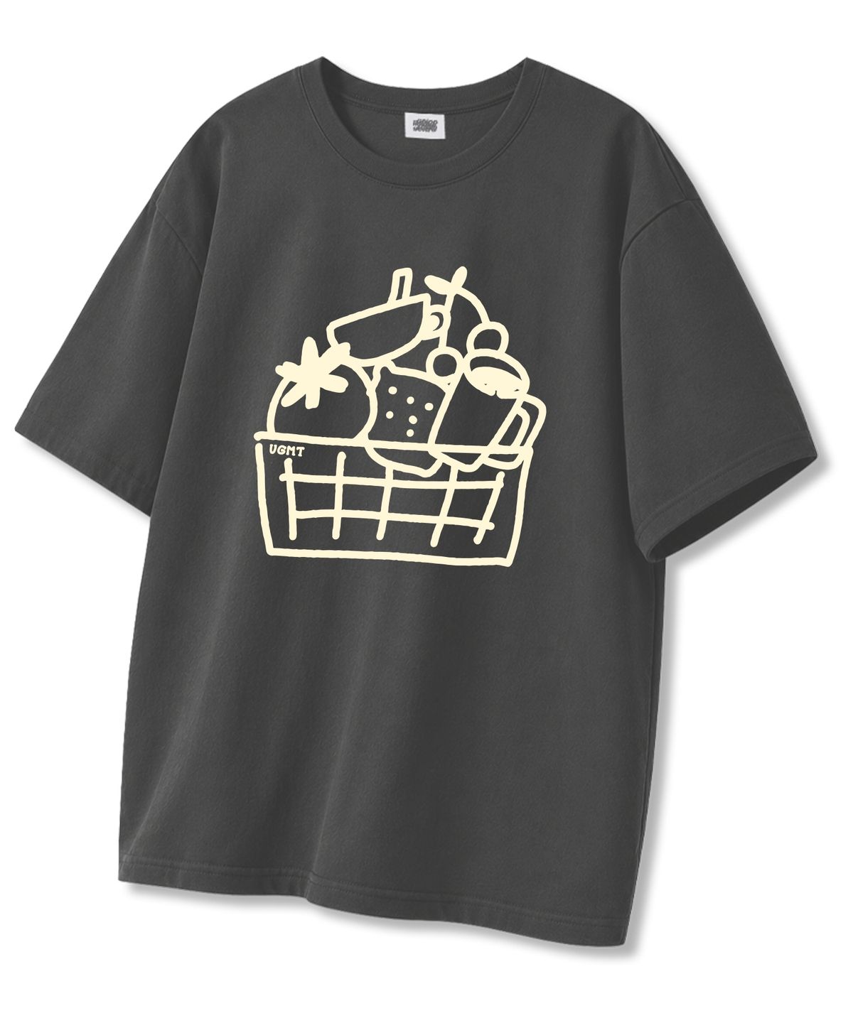 유니온가먼츠(UNION GARMENTS) 트레이 오버핏 반팔티셔츠 다크그레이