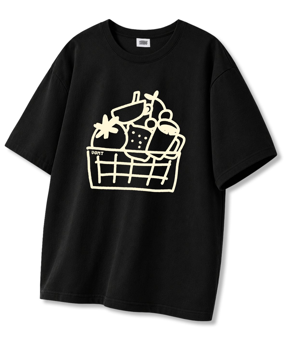 유니온가먼츠(UNION GARMENTS) 트레이 오버핏 반팔티셔츠 블랙