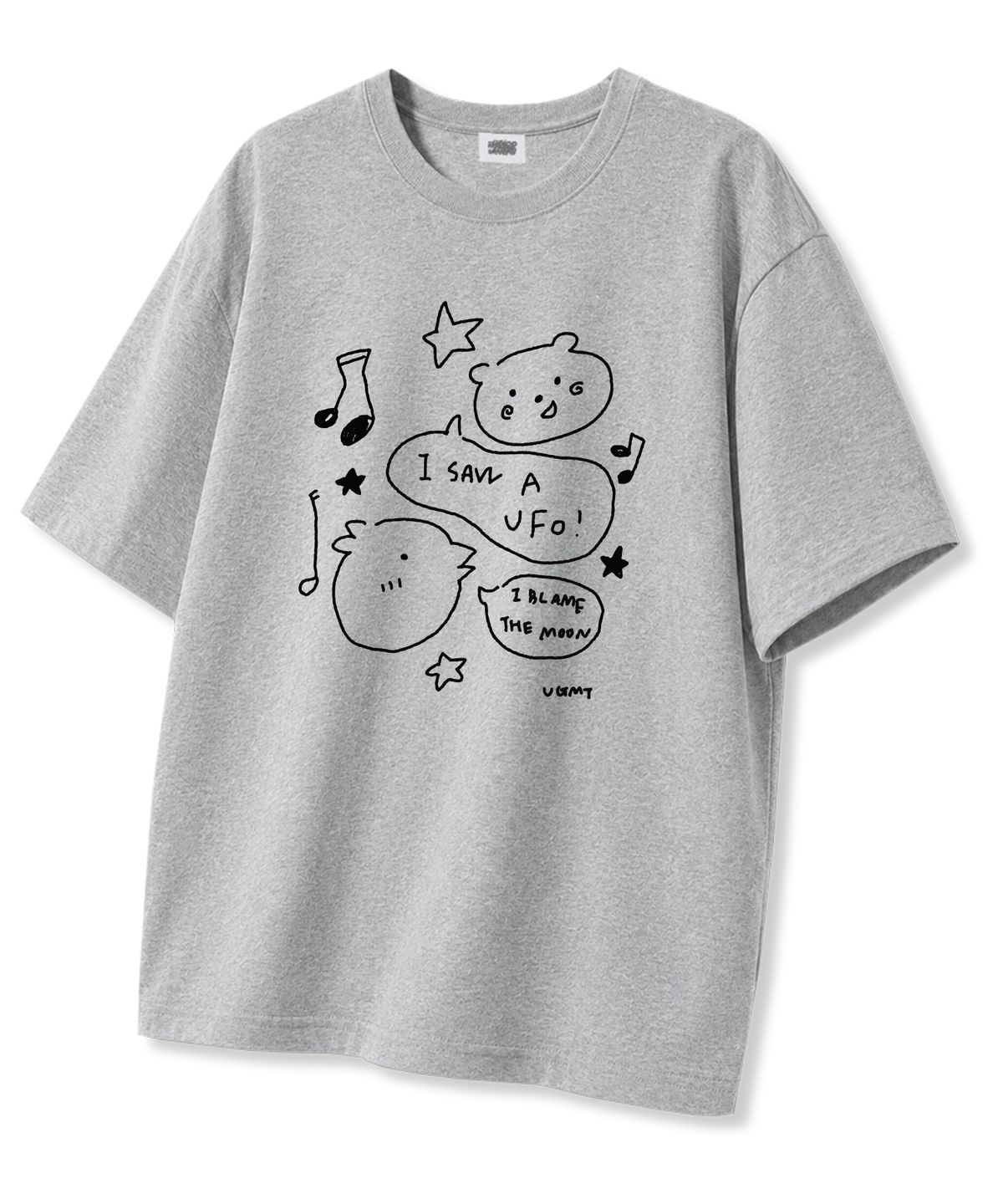 유니온가먼츠(UNION GARMENTS) 아이쏘 오버핏 반팔티셔츠 그레이