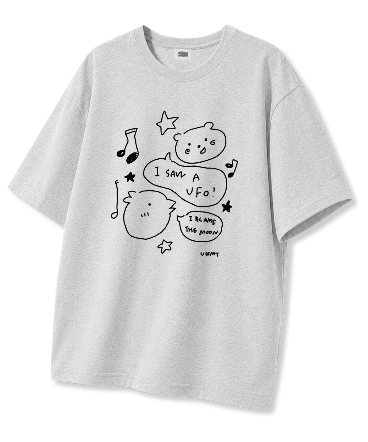 유니온가먼츠(UNION GARMENTS) 아이쏘 오버핏 반팔티셔츠 라이트그레이