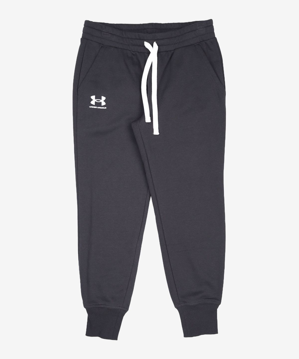 언더아머(UNDERARMOUR) UA 라이벌 플리스 조거팬츠 긴바지 여성 여자 블랙 1356416-001 M