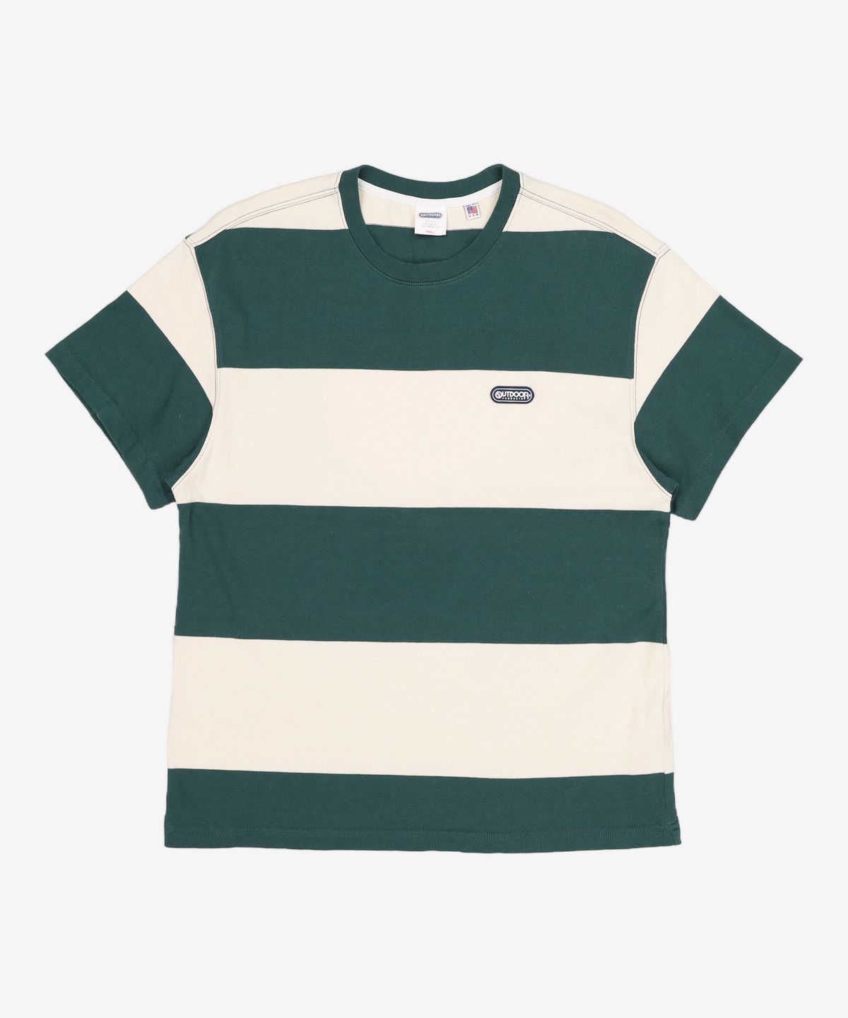아웃도어 프로덕츠(OUTDOOR PRODUCTS) 보더 스트라이프 티셔츠 BORDER STRIPE TS S
