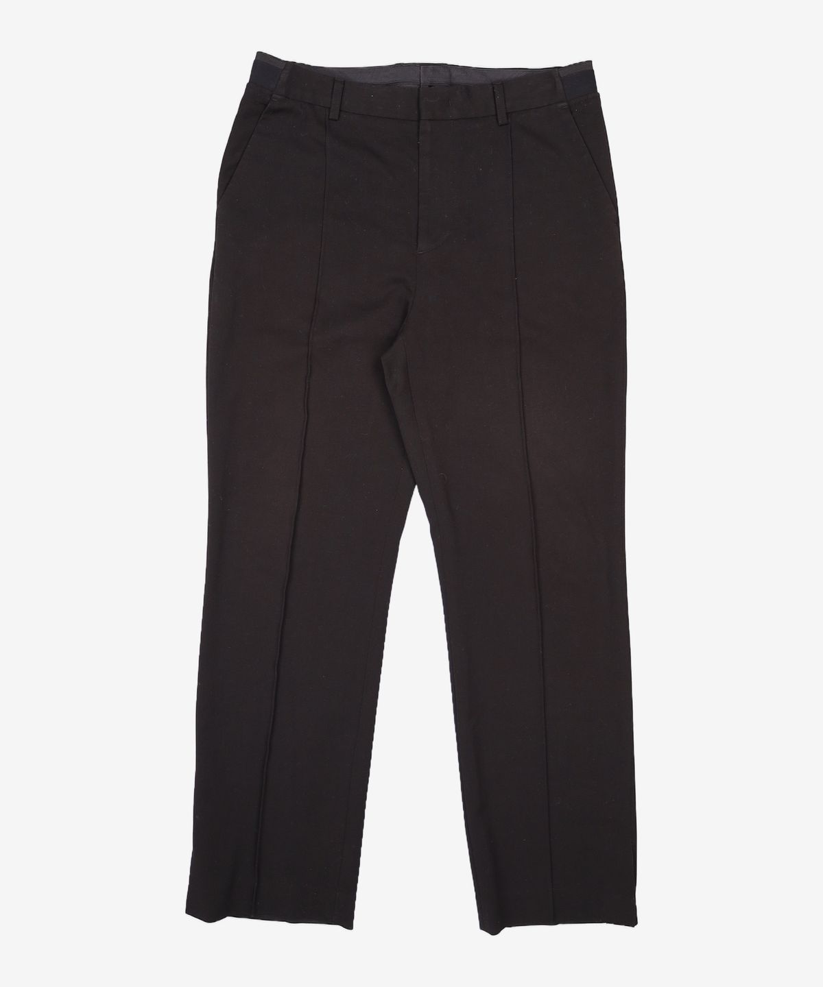 가먼트레이블(GARMENT LABLE) Banding Side Slit Slacks - Black L