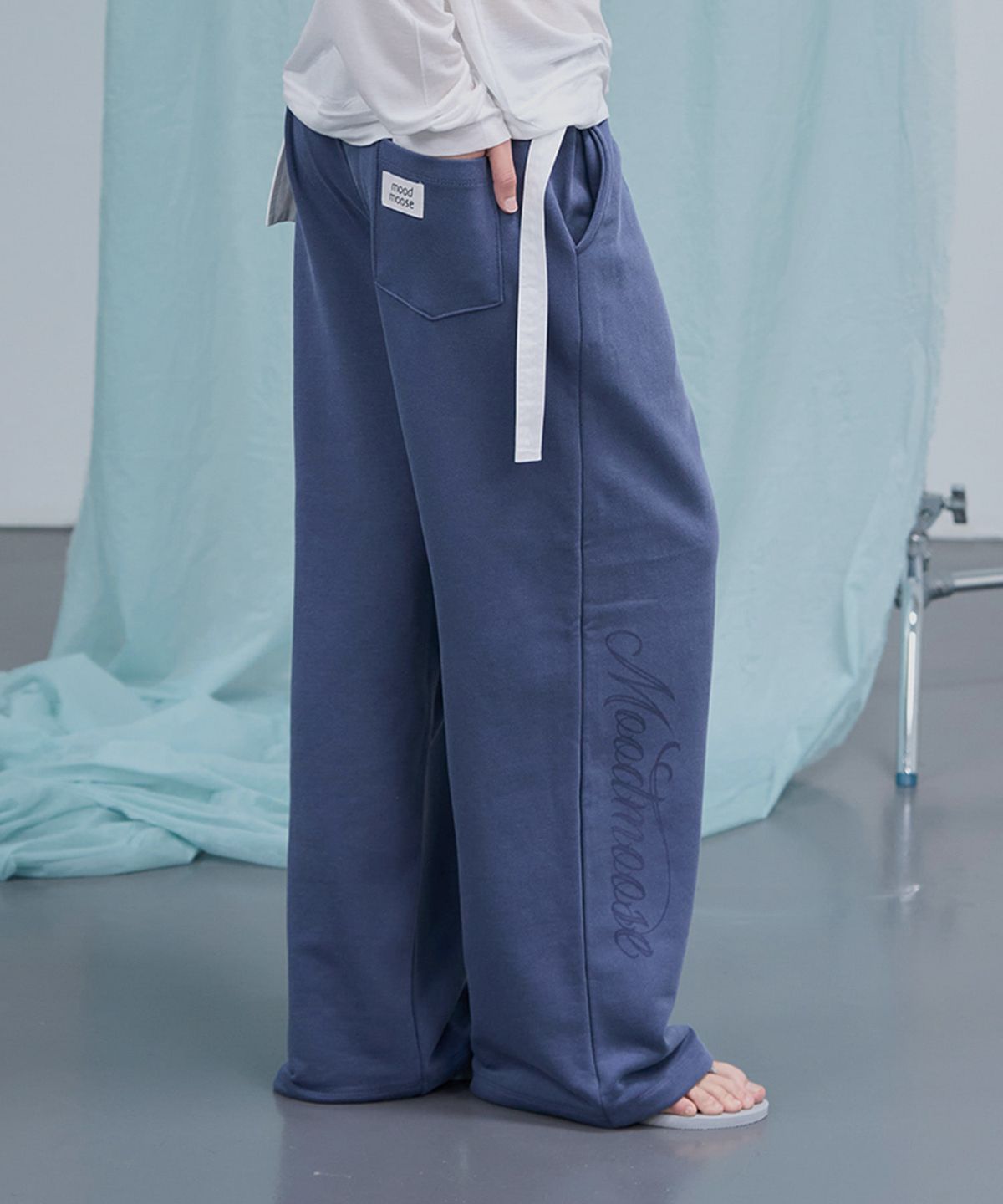 무드무스(MOODMOOSE) MOOSE PANTS VINTAGE BLUE [MMSU1PT30BL]