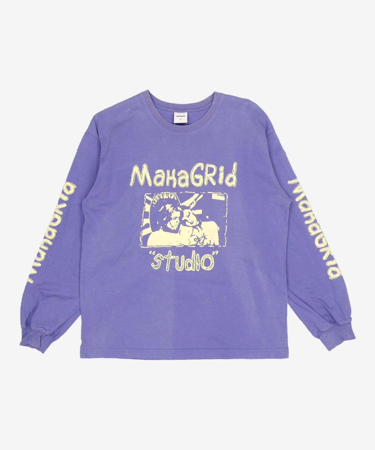 마하그리드(MAHAGRID) BACKSTAGE LS TEE PURPLE(MG2DSMT551A) M