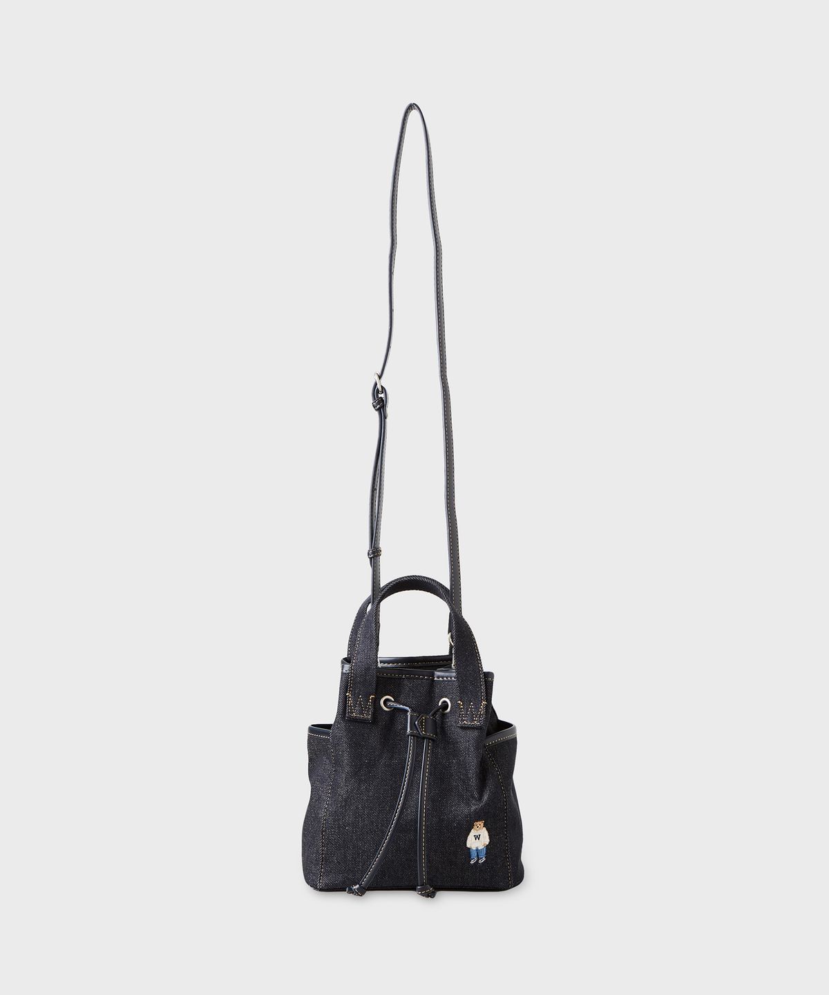 후아유(WHO.A.U) Steve Denim Bucket Cross Bag / WHBGG3822A