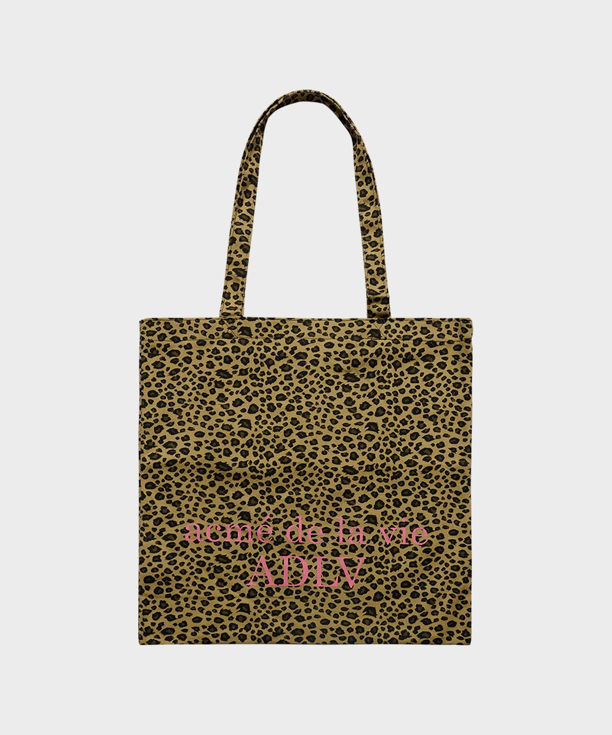 아크메드라비(ACME DE LA VIE) LEOPARD PINK PRINT BASIC LOGO ECO BAG