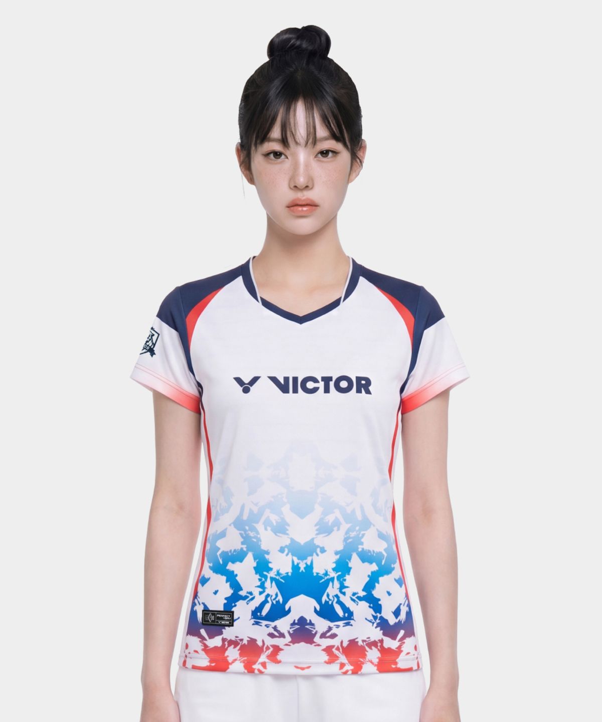 빅터(VICTOR) WAVE GRADIENT 배드민턴 여성 티셔츠 (VTC6CGW005F)