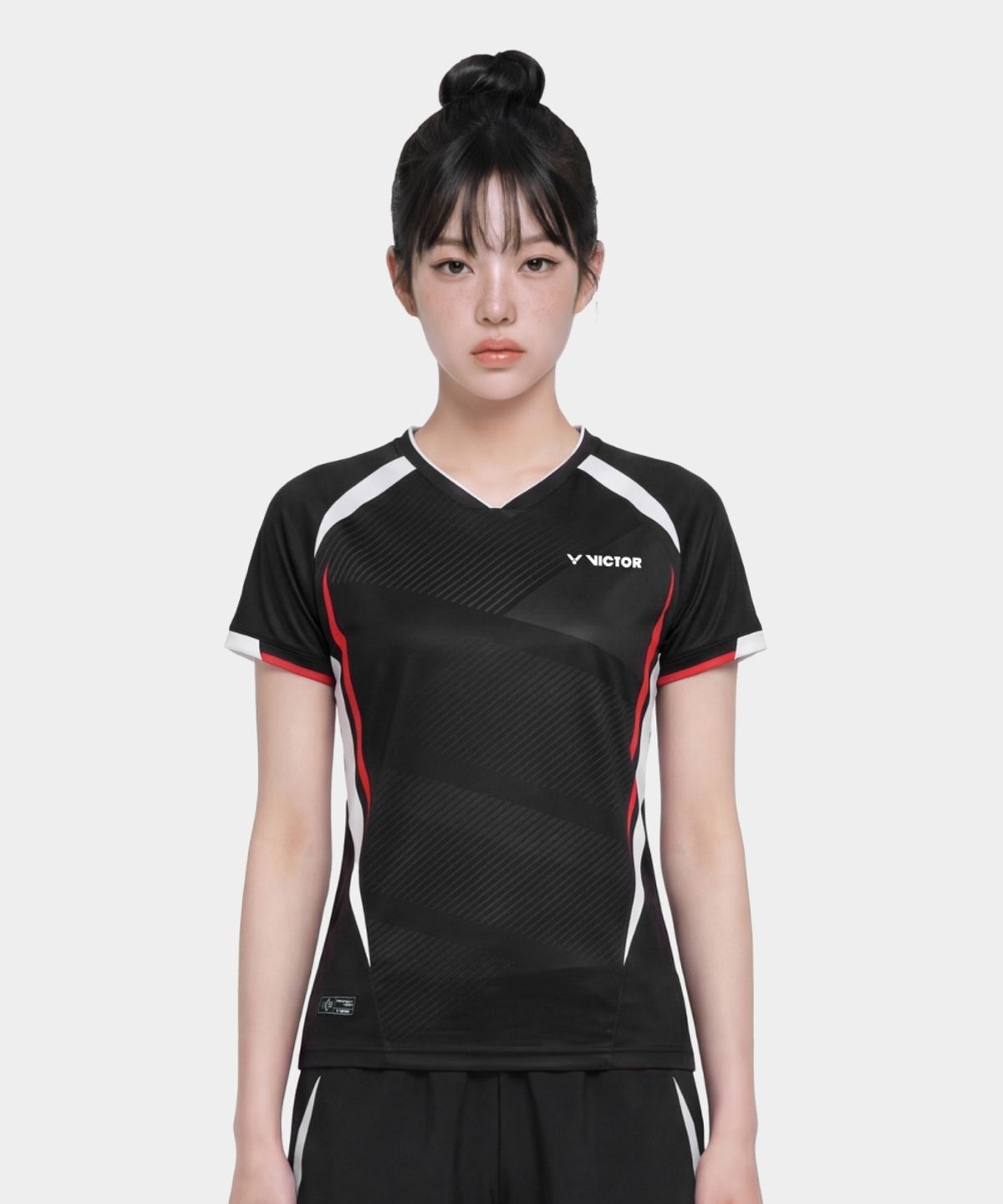 빅터(VICTOR) JET CRIMSON 배드민턴 여성 티셔츠 (VTC6CGW008F)