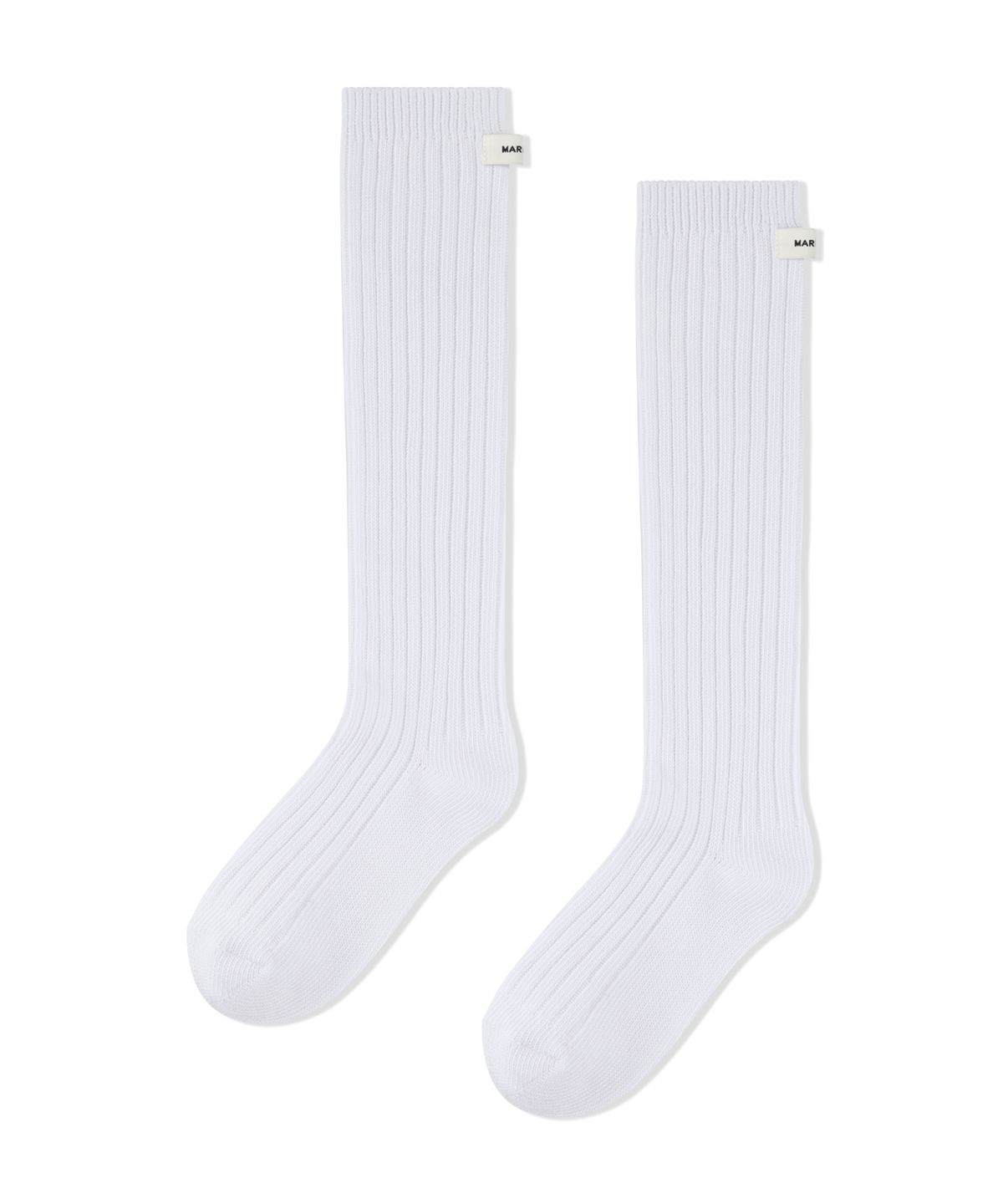 마리떼 프랑소와 저버(MARITHÉ + FRANҪOIS GIRBAUD) W BASIC SOFT MIDDLE SOCKS white
