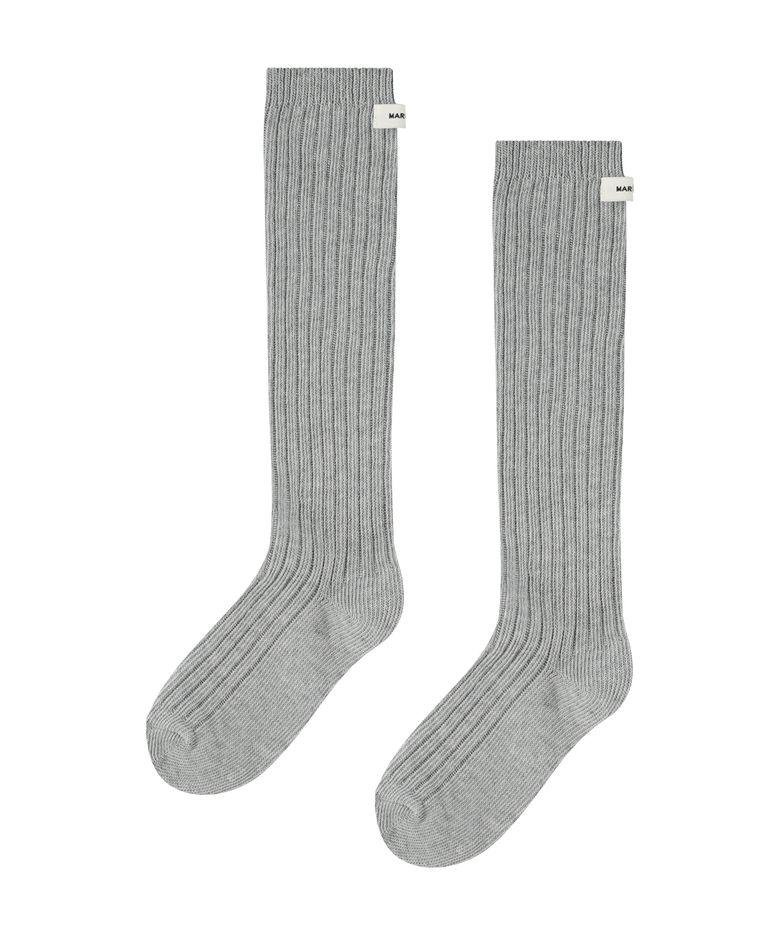 W BASIC SOFT MIDDLE SOCKS gray