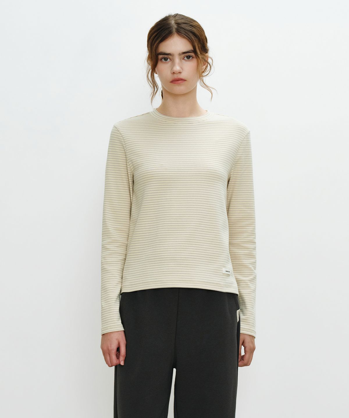 마리떼 프랑소와 저버(MARITHÉ + FRANҪOIS GIRBAUD) W BASIC LONG SLEEVE butter