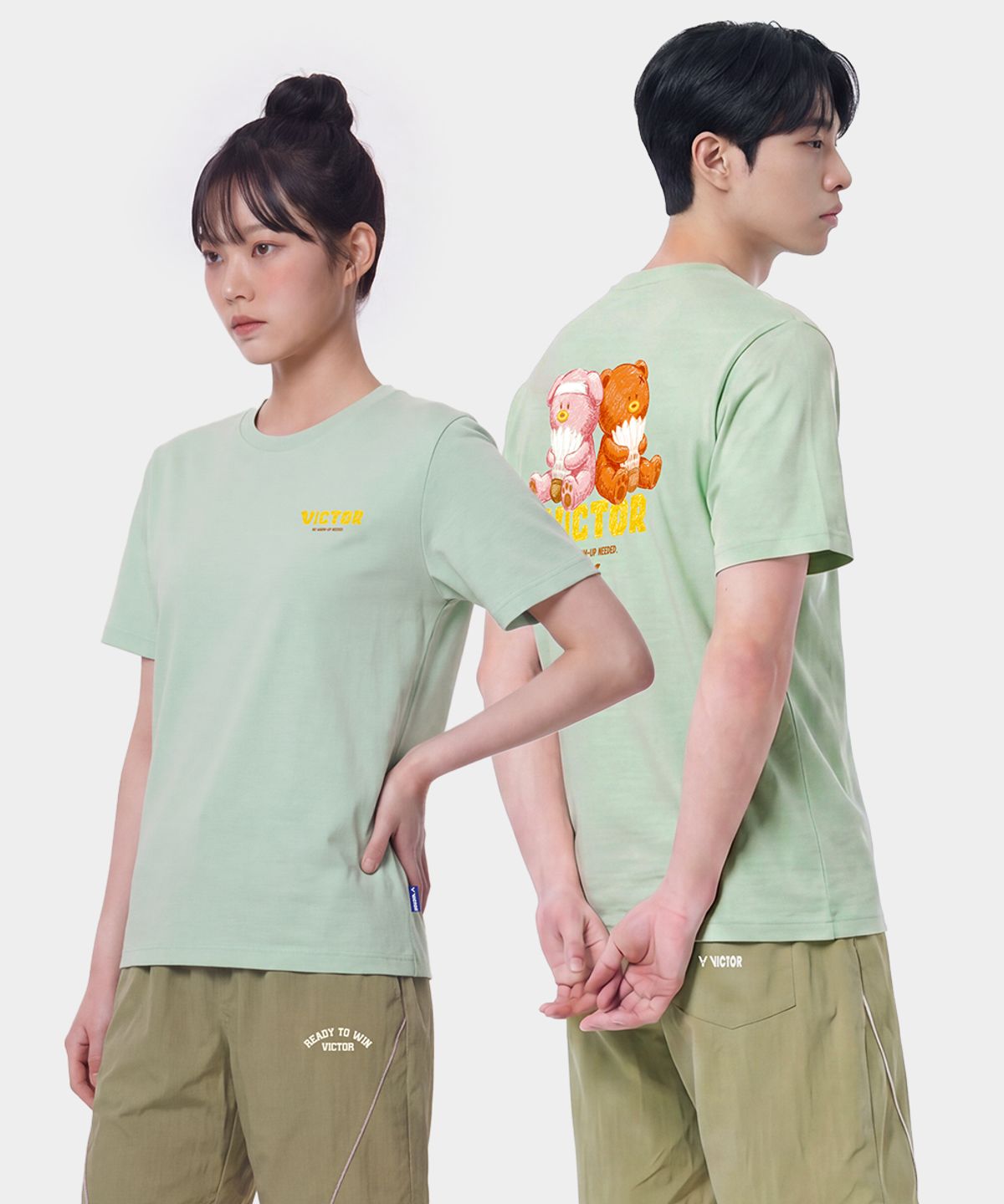 빅터(VICTOR) CRAYON SSO & SSEJI 공용 오버핏 티셔츠 (VTC6CTO105U)