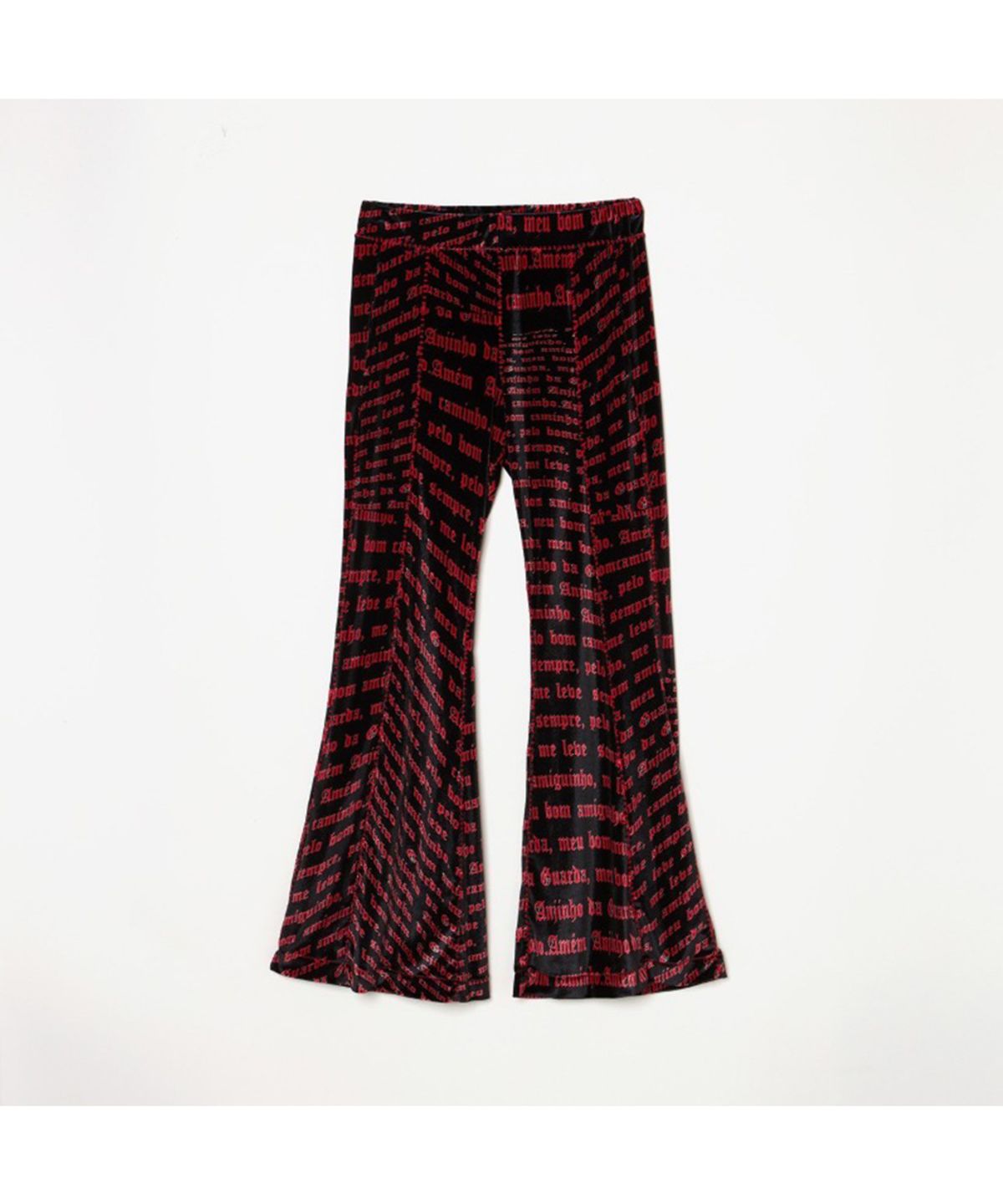 찬스클로딩(CHANCE CLOTHING) VELOUR FLARE PANTS - BLACK