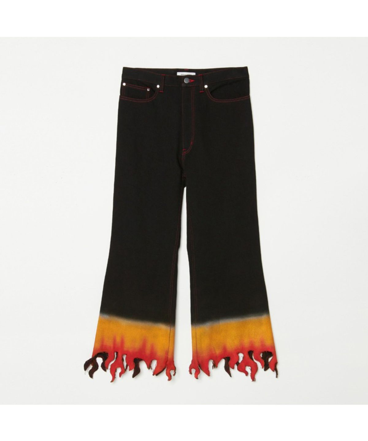 찬스클로딩(CHANCE CLOTHING) FLAME DEIM PANTS - BLACK