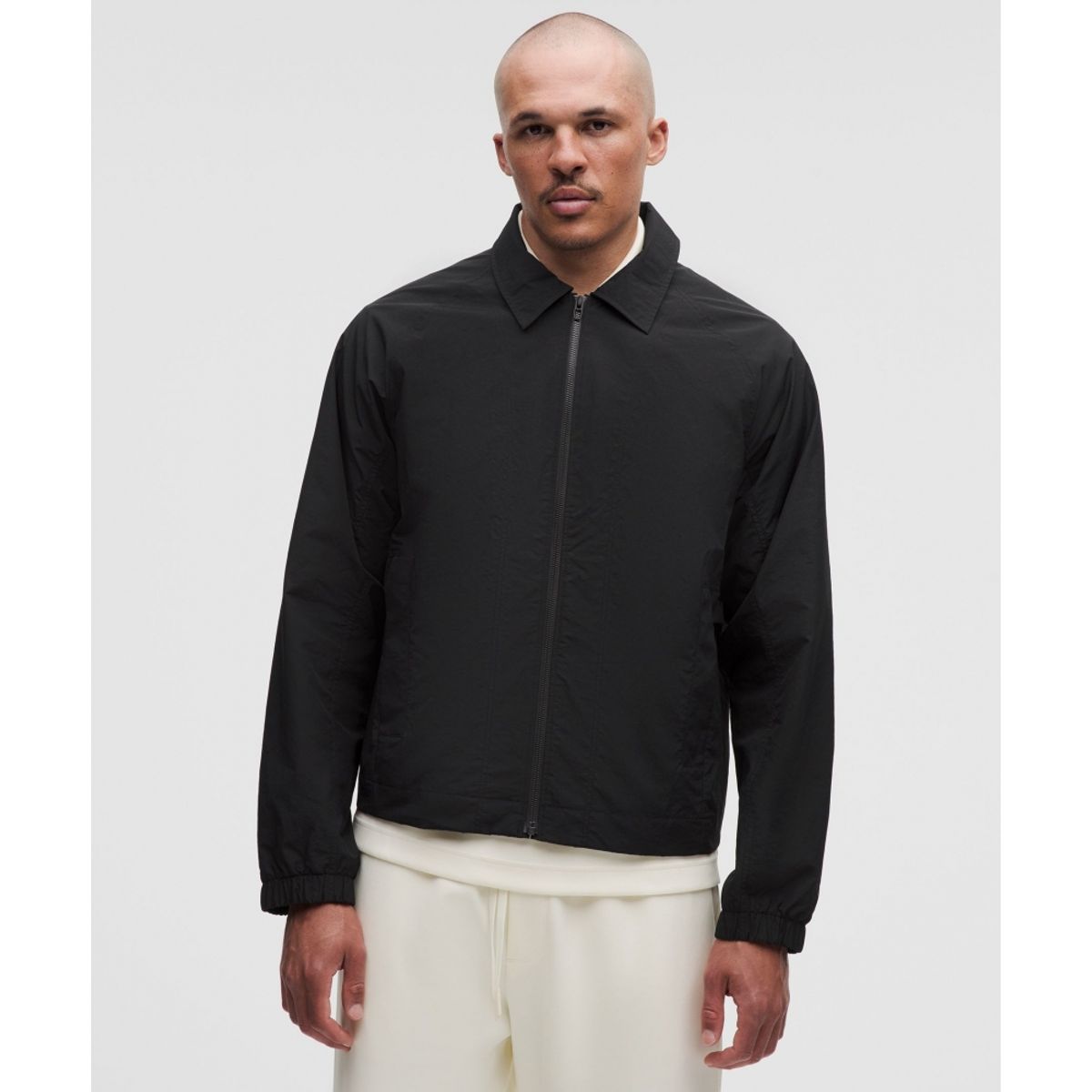 룰루레몬(LULULEMON) 코튼 블렌드 칼라드 재킷  BLK BLK
