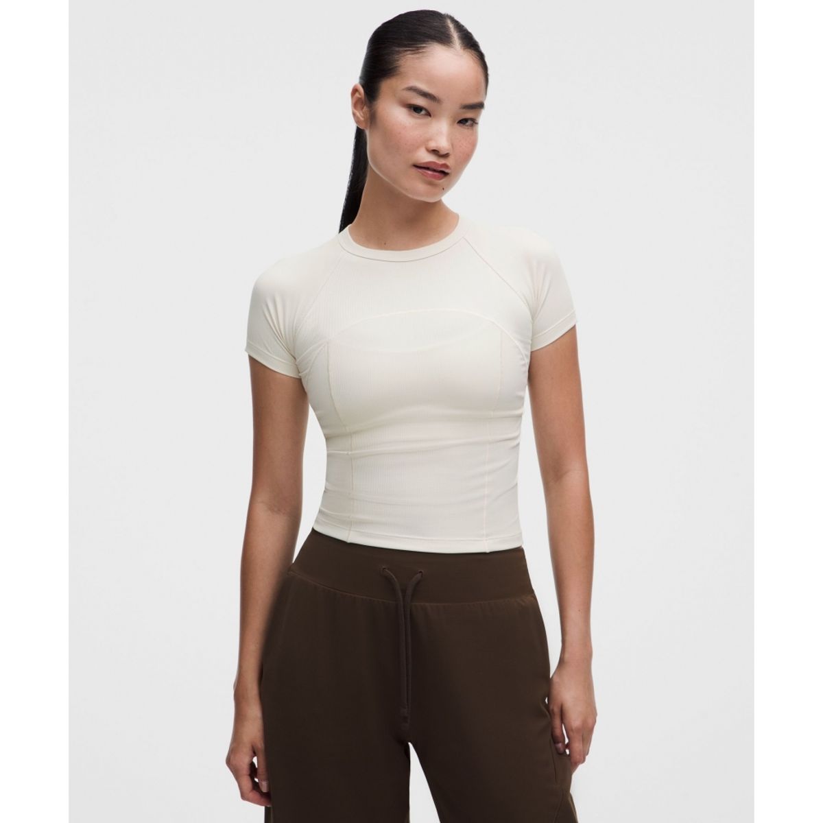 룰루레몬(LULULEMON) 리브드 Nulu 숏슬리브 셔츠  LTIV
