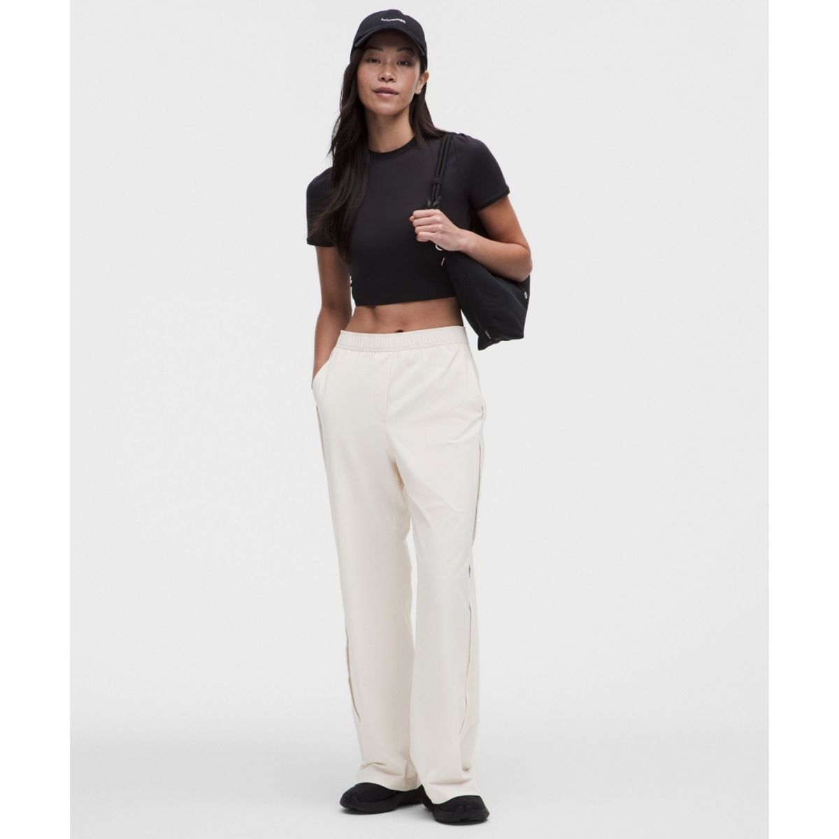 룰루레몬(LULULEMON) 스트레치 우븐 하이라이즈 와이드 레그 팬츠 *아시아 핏  WHTO