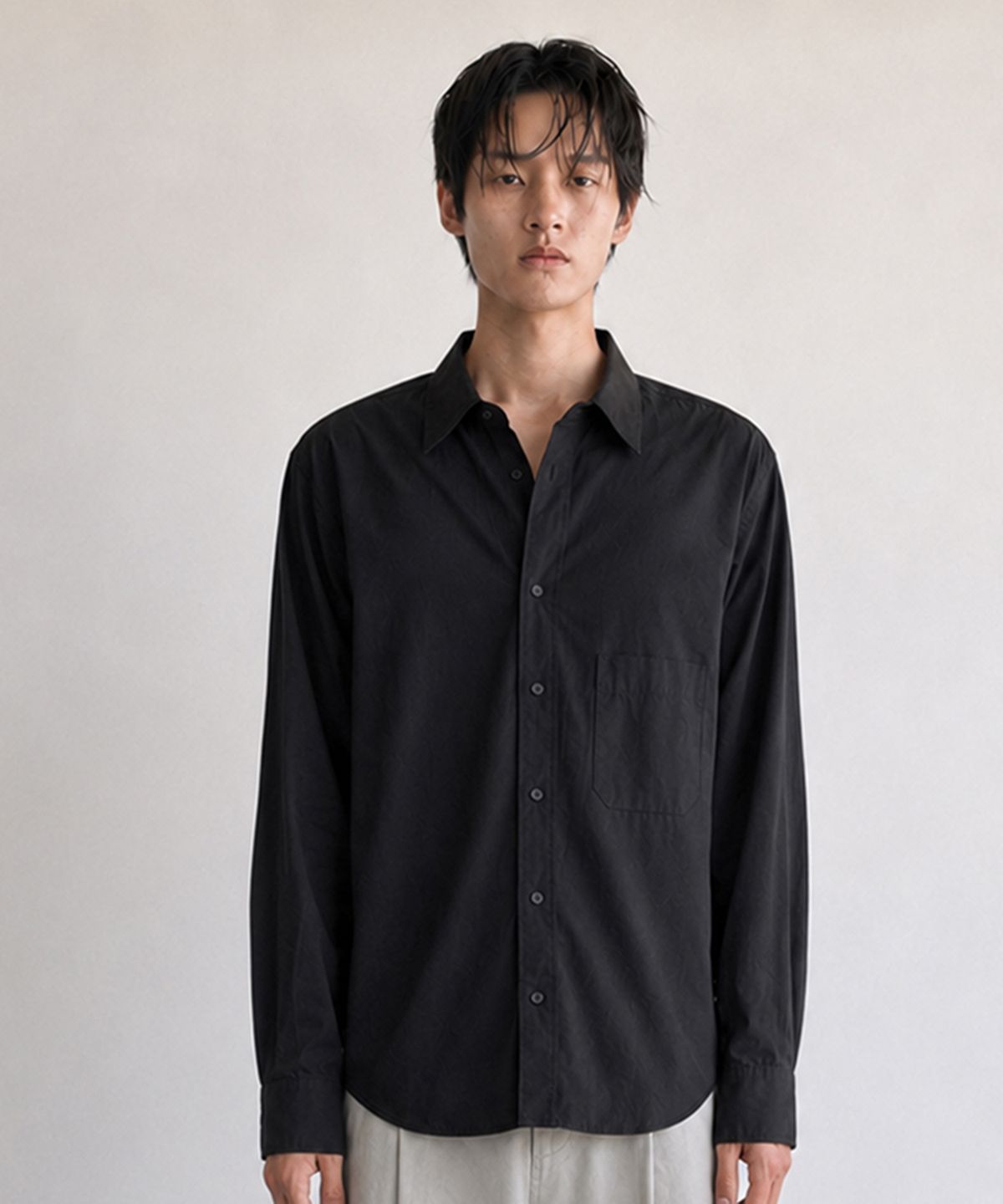 세이브(SAEV) BREEZY RELAXED SILHOUETTE SHIRT (BLACK)