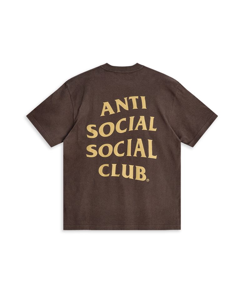 ANTI SOCIAL SOCIAL CLUB OG LOGO T-SHIRTS BROWN