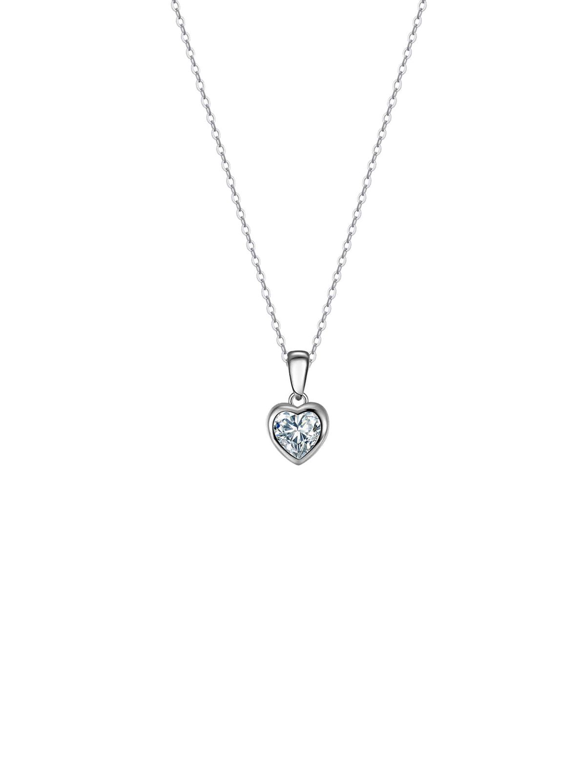 아이스볼(ICEBALL) Ice block heart necklace (WG)