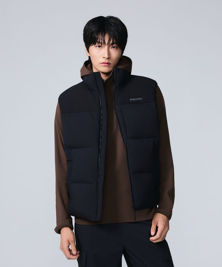 유니 반슬리 다운 패딩베스트 (BLACK)