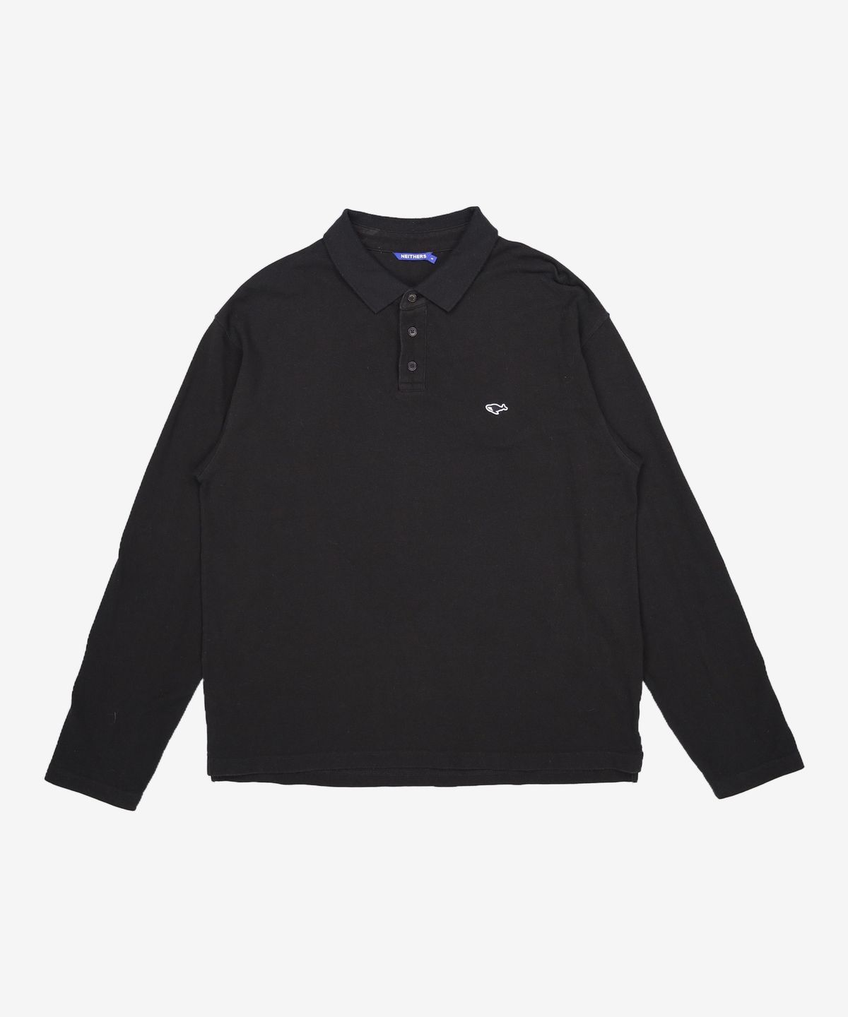 네이더스(NEITHERS) BASIC POLO L/S SHIRT (BLACK) 5