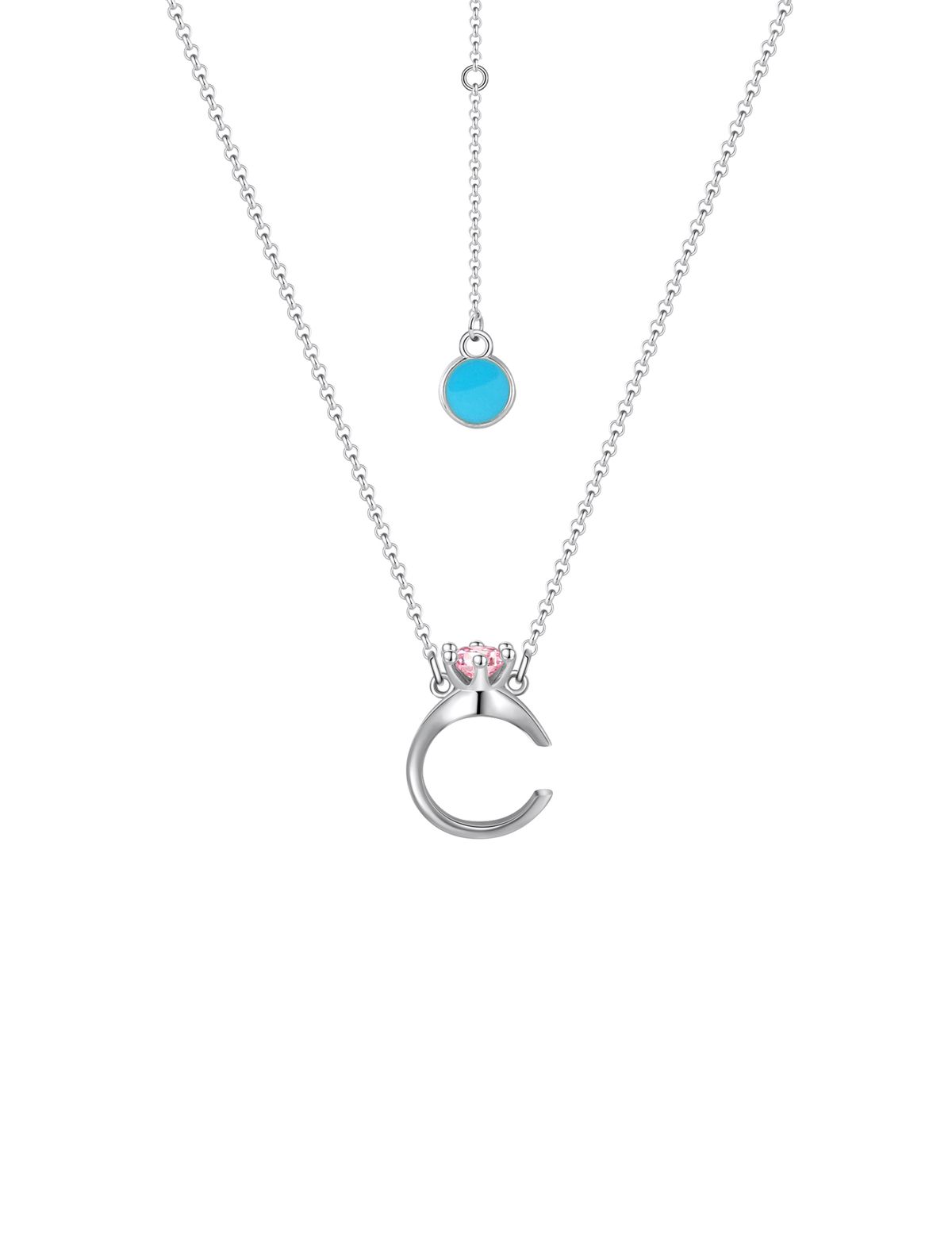 아이스볼(ICEBALL) Ice C carat ring necklace  (WG)