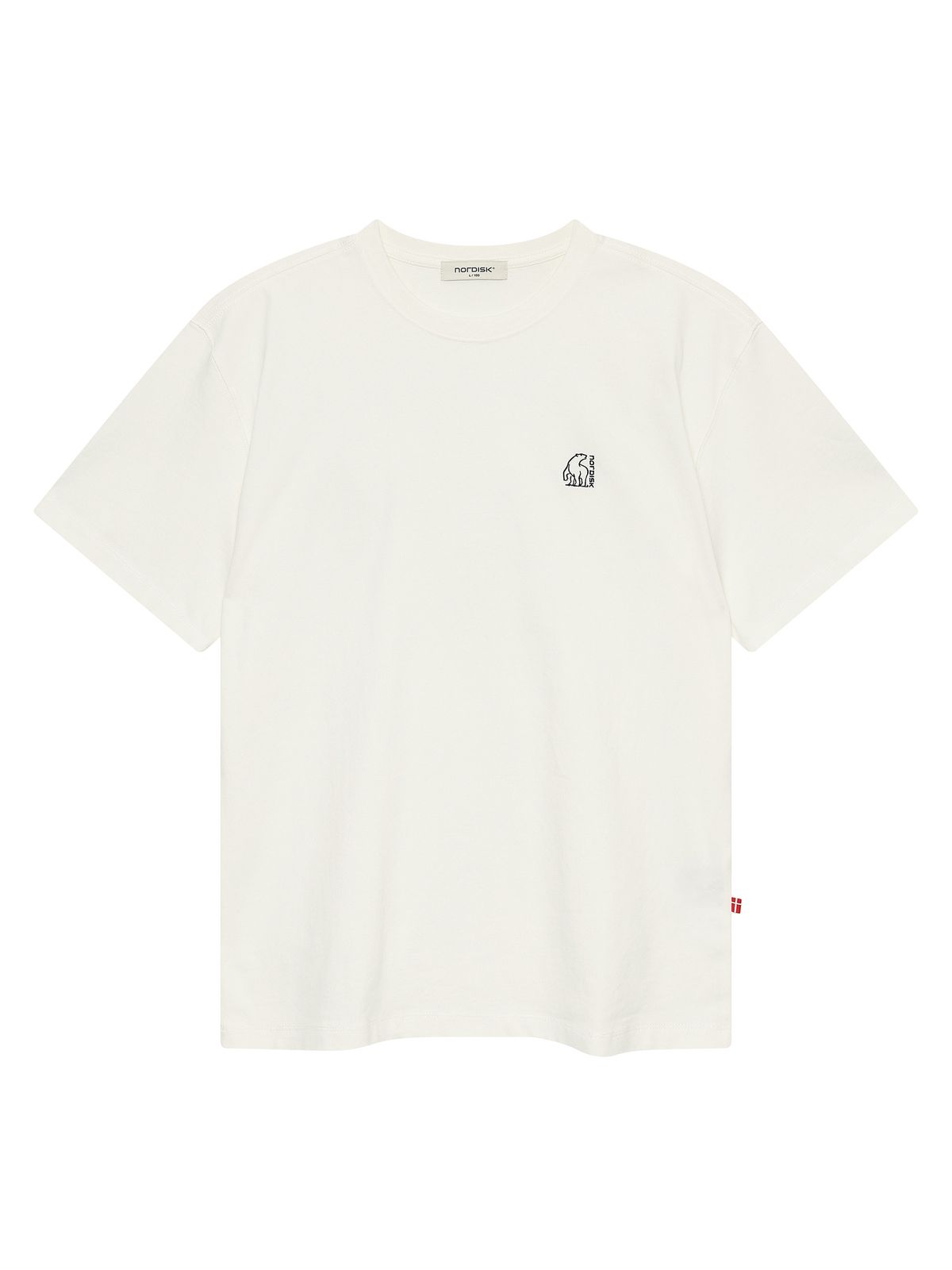 노르디스크(NORDISK) 실케보르 그래픽 헤비웨이트 반팔 티셔츠 - U_Off White