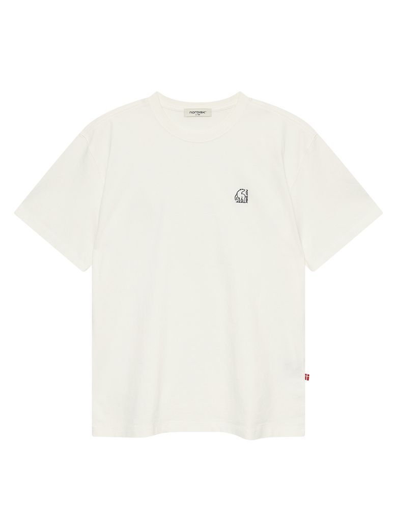 실케보르 그래픽 헤비웨이트 반팔 티셔츠 - U_Off White