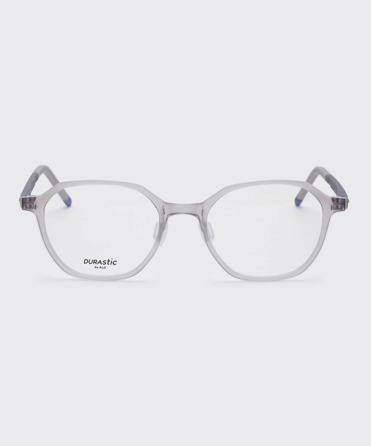 알로아이웨어(ALO EYEWEAR) [DURASTIC] DRG5601 1010M 스퀘어 판토 실리콘 안경테 그레이 블루라이트 렌즈 선택