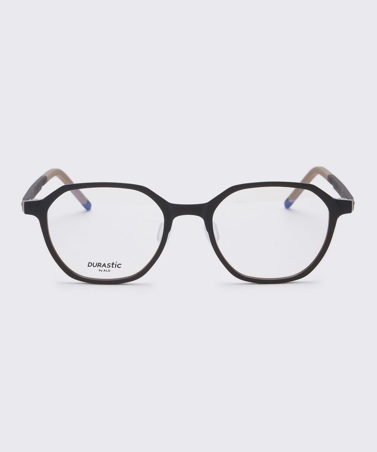 알로아이웨어(ALO EYEWEAR) [DURASTIC] DRG5601 1616M 스퀘어 판토 실리콘 안경테 브라운 블루라이트 렌즈 선택