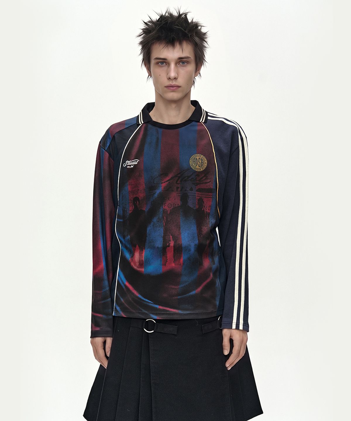 앤더슨벨(ADSB ANDERSSON BELL) REWORKED FOOTBALL LONG SLEEVE T-SHIRT (MULTI)