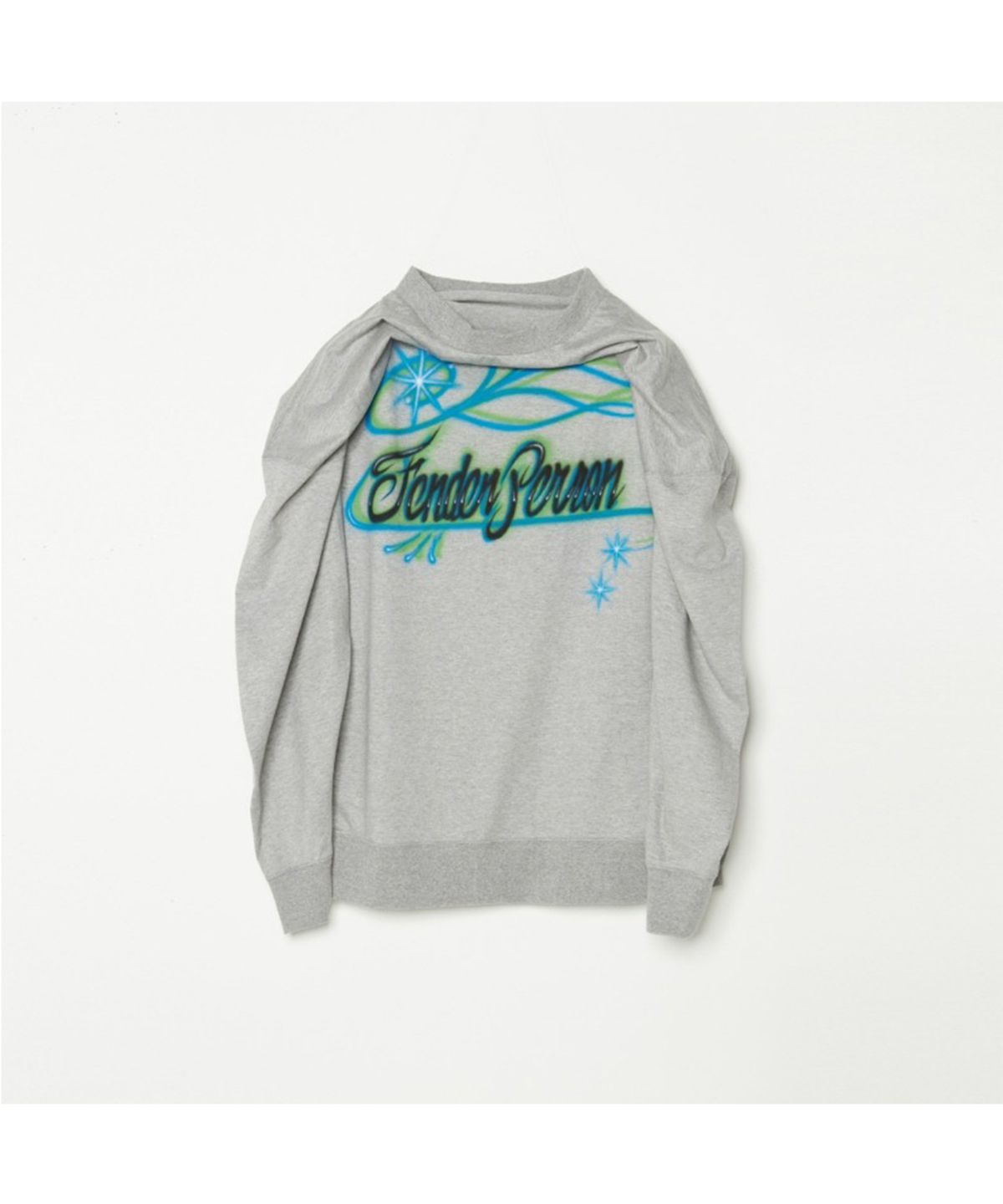 찬스클로딩(CHANCE CLOTHING) AIRBRUSHED LONG TEE - GRAY