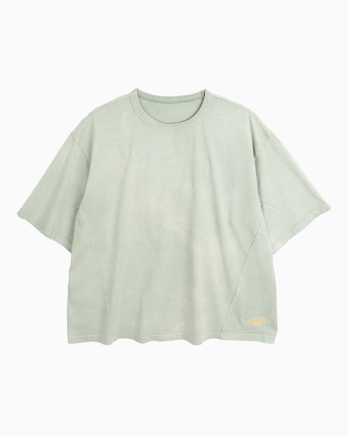 인블랭크(INBLANK) Salt Washed A T-Shirts_Green