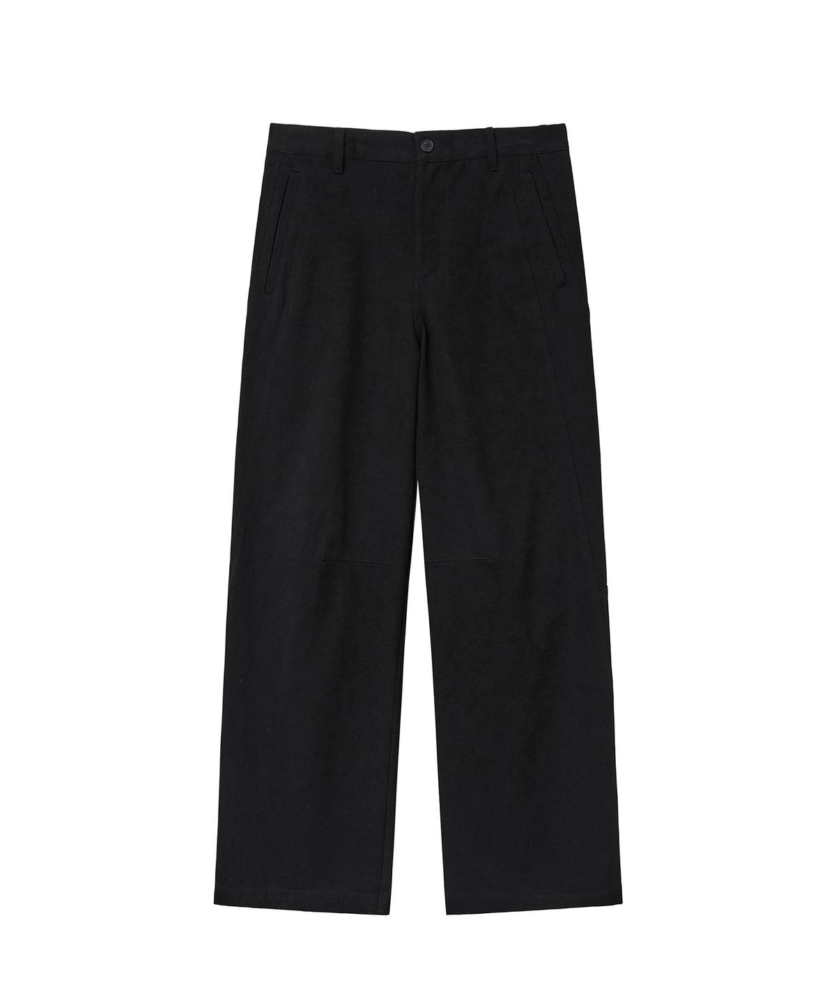 미세키서울 맨(MISEKISEOUL MEN) Curved panel structure pants BLACK