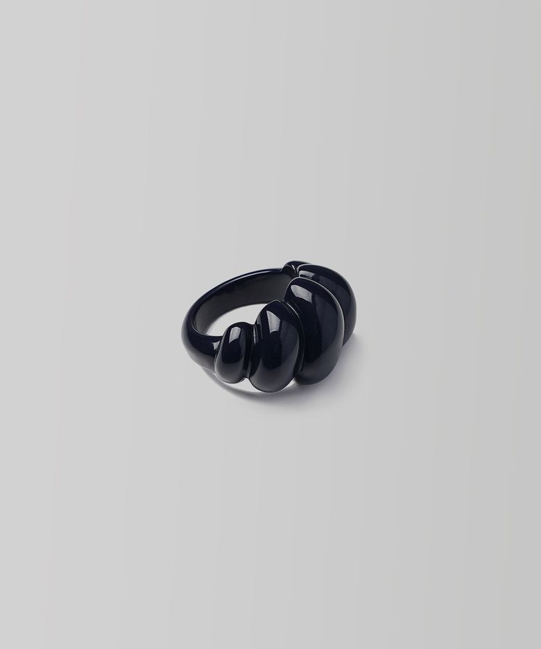 Formica Big Croissant Ring_Navy