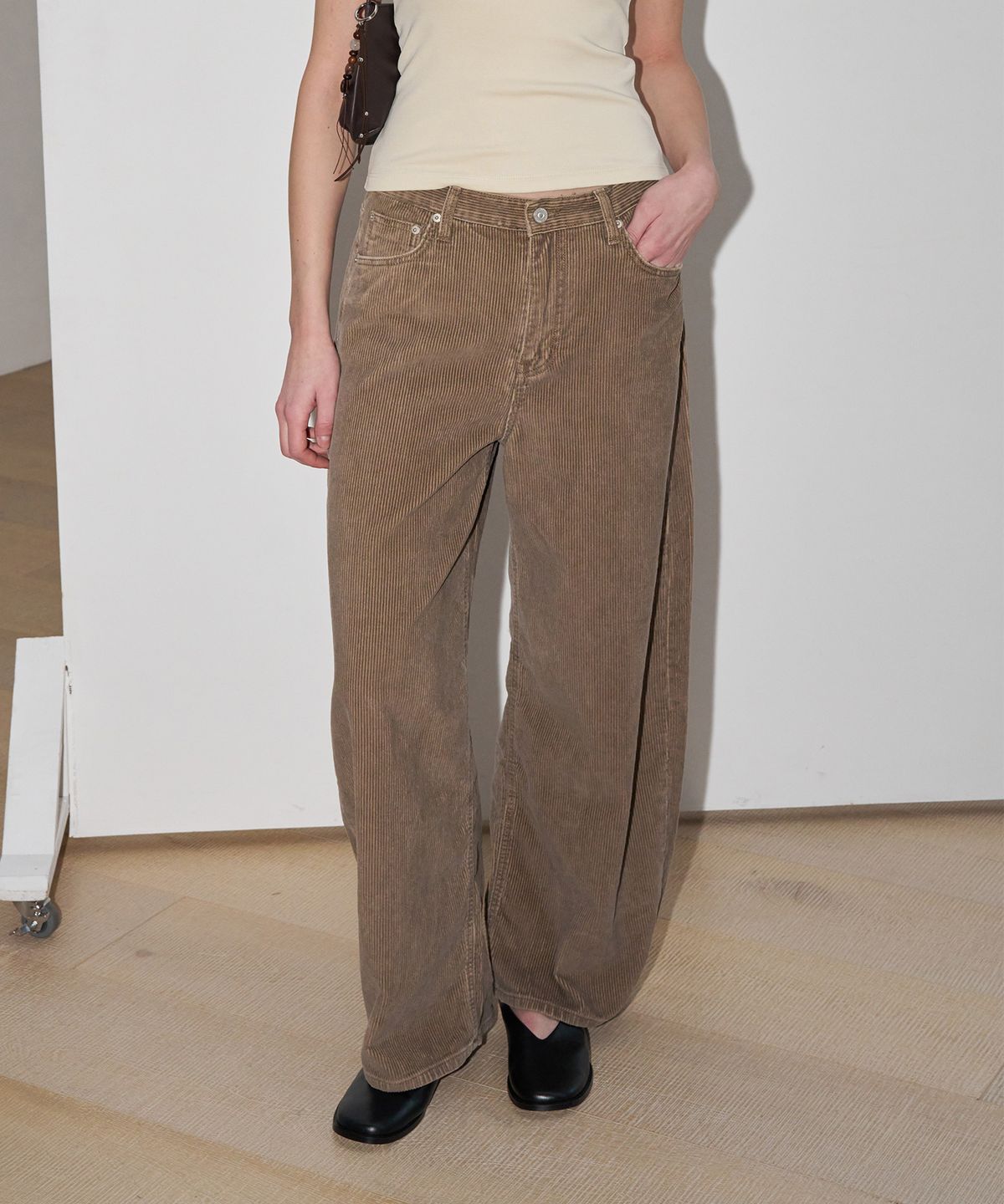 108파운드(108POUND) Washed Cord Jean_Brown