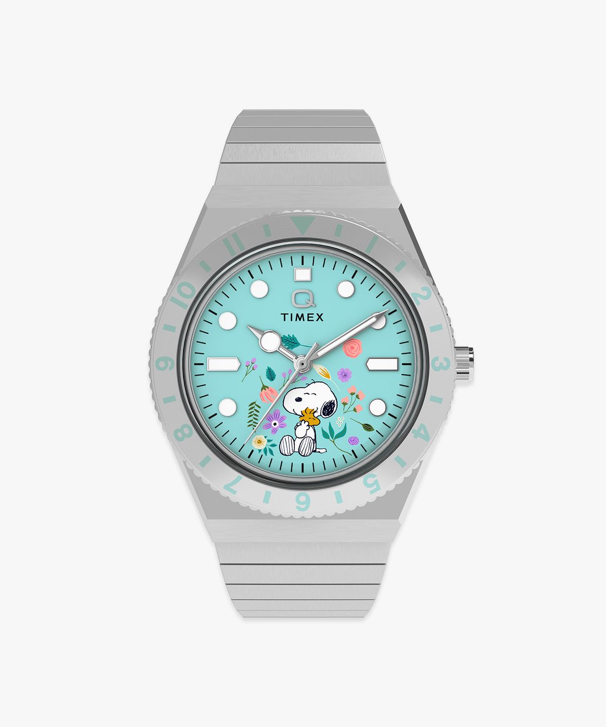 타이맥스(TIMEX) 타이맥스 x 피너츠 Q TIMEX 스누피 익스펜션밴드 메탈손목시계 36mm