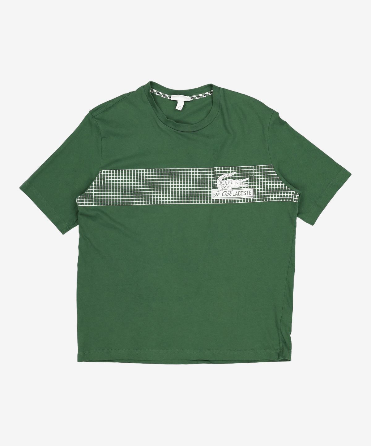 라코스테(LACOSTE) 남성 네오 헤리티지 네트 프린트 티셔츠 [그린] XL