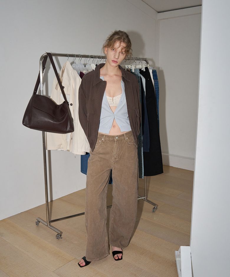Washed Short Blouson_Brown