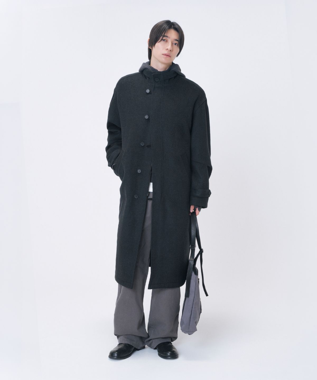 미세키서울 맨(MISEKISEOUL MEN) Button field long coat BLACK