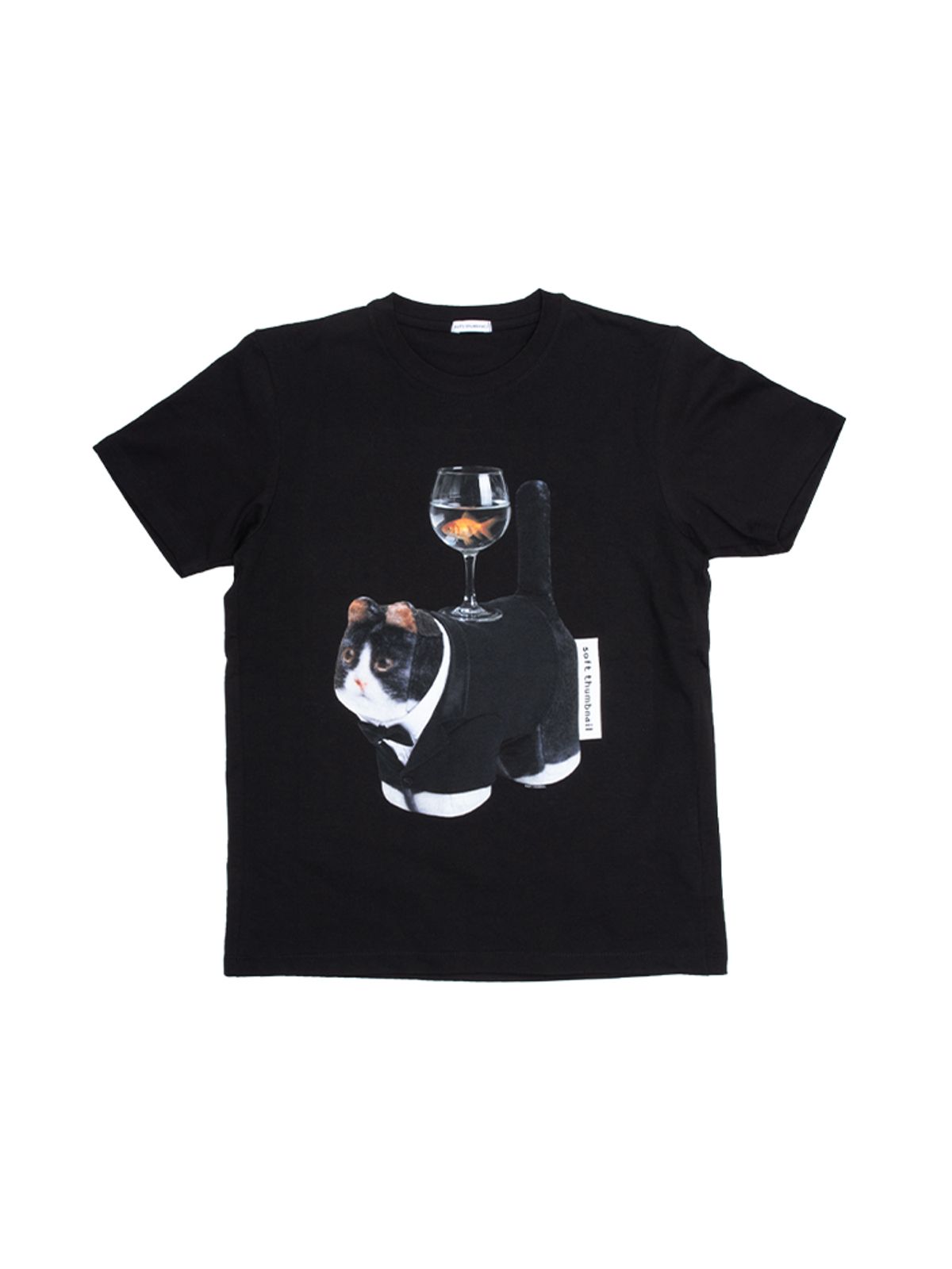 소프트썸네일(SOFTTHUMBNAIL) I am the Owner, T-shirt, Black