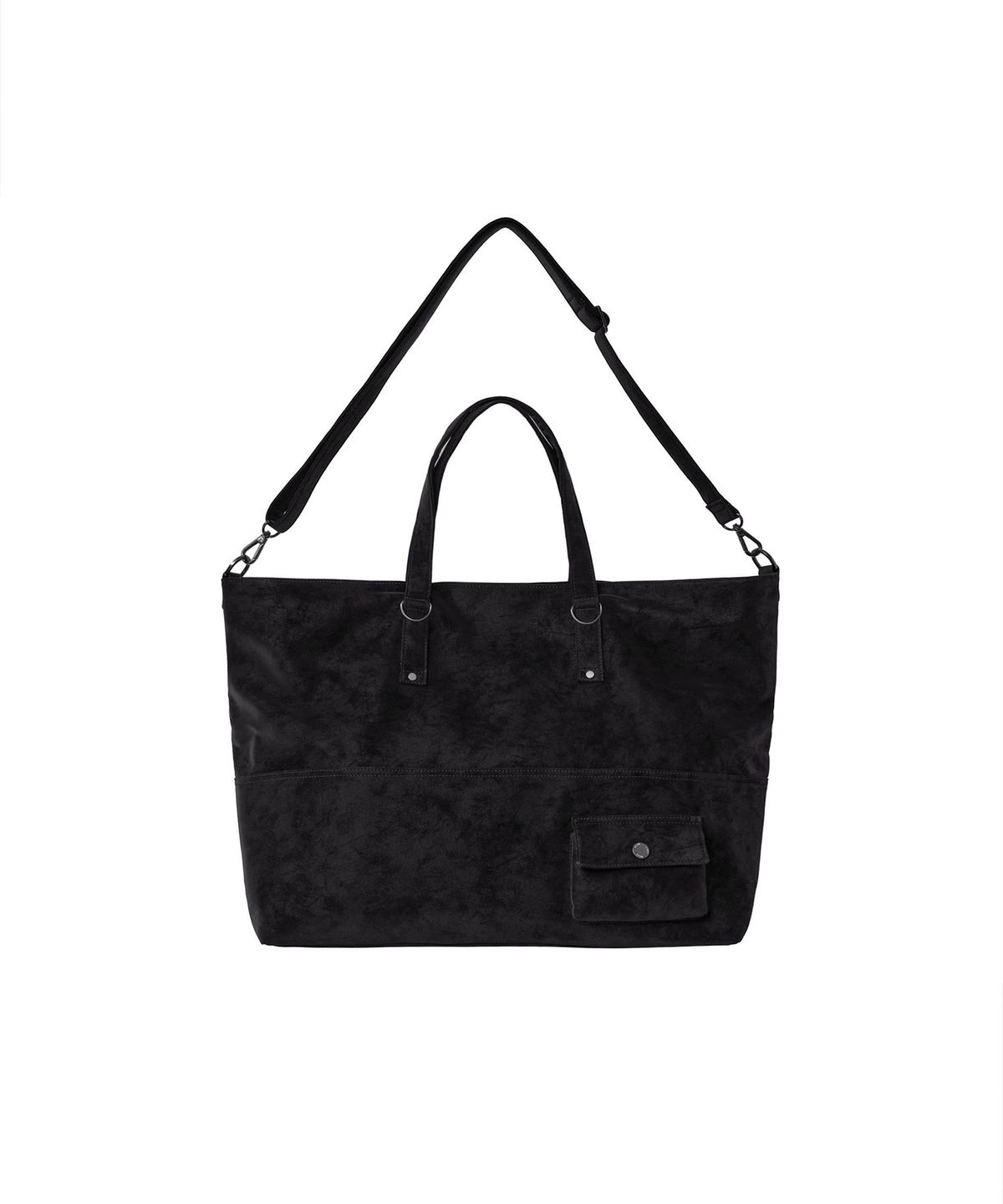 미세키서울 맨(MISEKISEOUL MEN) Leather shoulder big bag BLACK