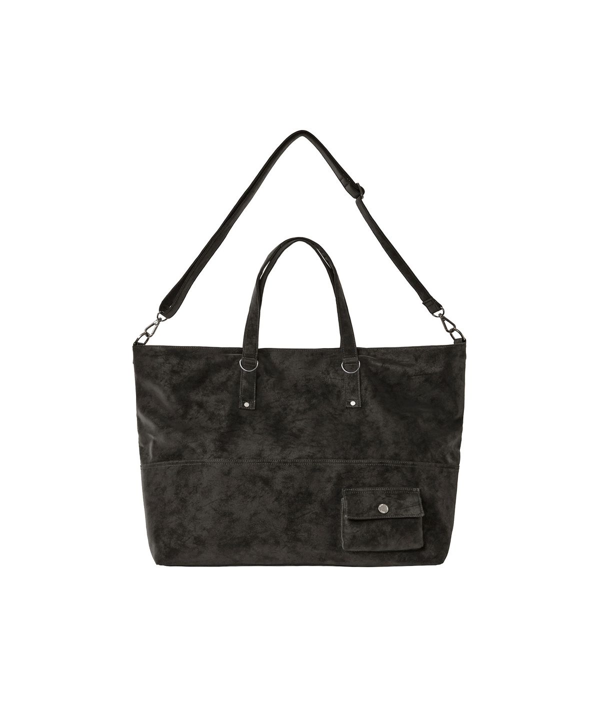 미세키서울 맨(MISEKISEOUL MEN) Leather shoulder big bag CHARCOAL