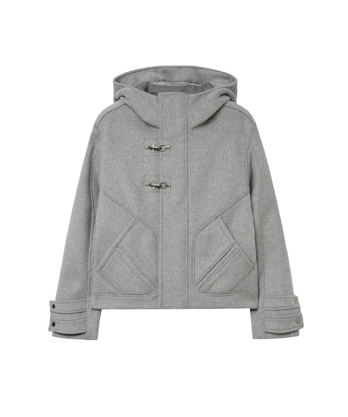 미세키서울 맨(MISEKISEOUL MEN) Fireman clasp hoodie short coat GREY